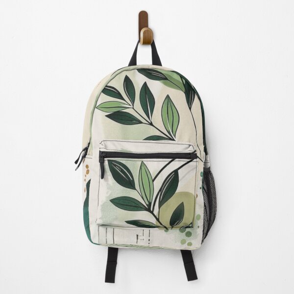 Item preview, Boho Botanical Arch Leaves Green Art designed and sold by NNCollection.