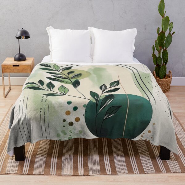 Item preview, Boho Botanical Arch Leaves Green Art designed and sold by NNCollection.