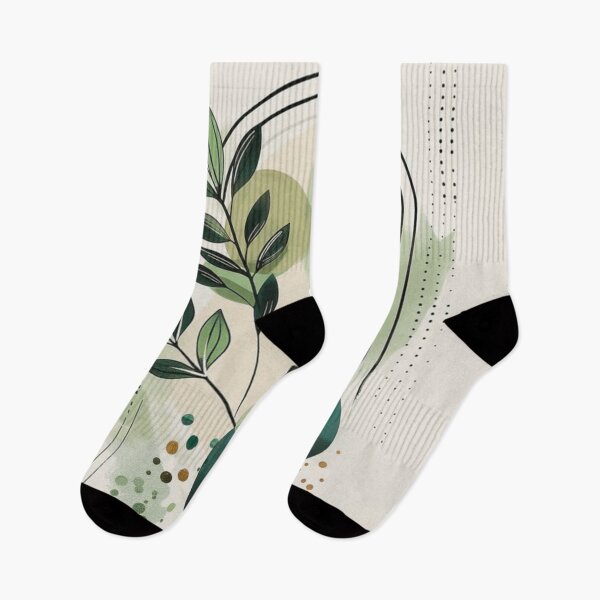 Item preview, Boho Botanical Arch Leaves Green Art designed and sold by NNCollection.
