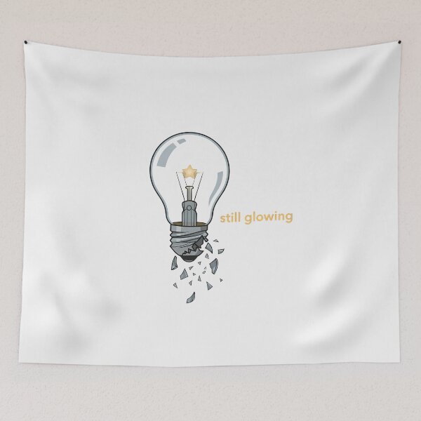 Item preview, STILL GLOWING - Broken Lightbulb Resilience designed and sold by Zazz Lee.