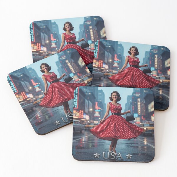 Item preview, ICONIC US ~ POLKA DOT ~ SWING DRESS   ~ THE HERITAGE COLLECTION designed and sold by globetrottergfx.