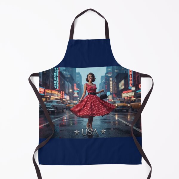 Item preview, ICONIC US ~ POLKA DOT ~ SWING DRESS ~ THE HERITAGE COLLECTION designed and sold by globetrottergfx.