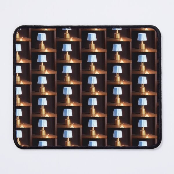 Item preview, Midnight Glow Gold Lamp Art Print designed and sold by KaleChub.