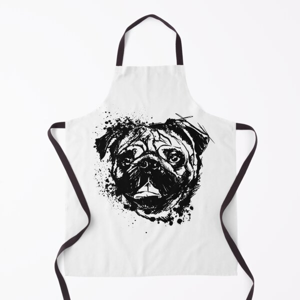 Item preview, Pug Ink Portrait Illustration designed and sold by Inkversed.