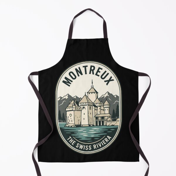 Item preview, Montreux Swiss Riviera Vintage Travel Emblem Castle designed and sold by k3rstman1.