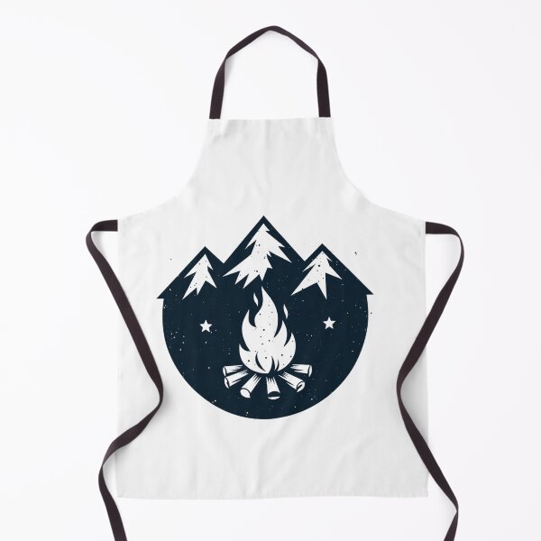 Item preview, Retro Mountain Hiking Badge Campfire designed and sold by Everyday Motif.