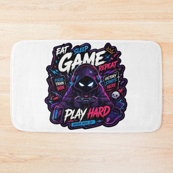 Item preview, Play Hard Gaming Sticker | Neon Gamer Streetwear Graphic Design designed and sold by Stylestickers55.