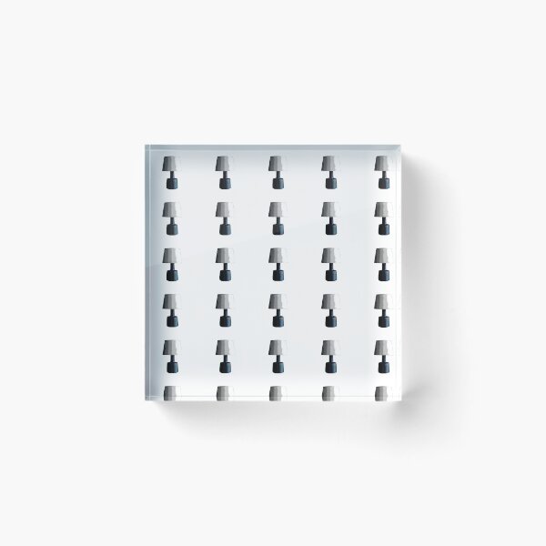 Item preview, Minimalist Teal Table Lamp Art Print designed and sold by KaleChub.