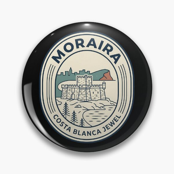 Item preview, Moraira Spain Costa Blanca Vintage Travel Emblem designed and sold by k3rstman1.