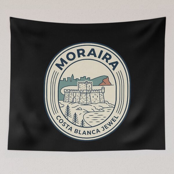 Item preview, Moraira Spain Costa Blanca Vintage Travel Emblem designed and sold by k3rstman1.
