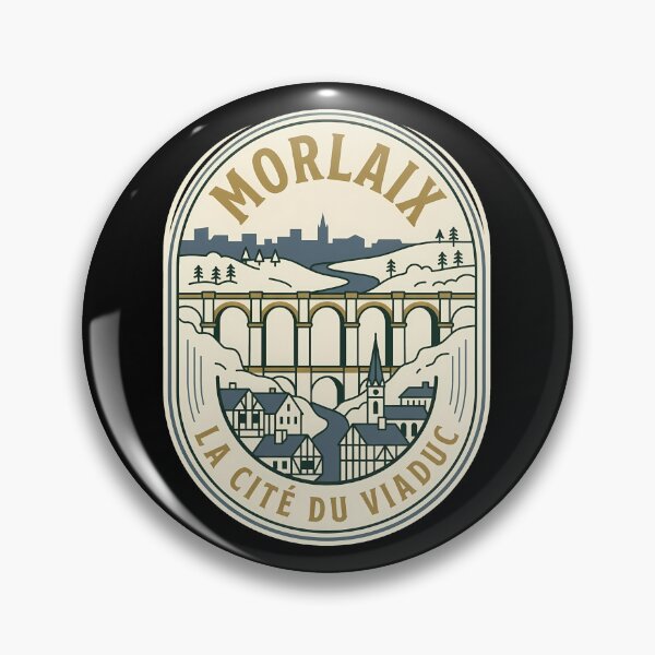 Item preview, Morlaix Brittany France Vintage Travel Emblem Viaduct designed and sold by k3rstman1.