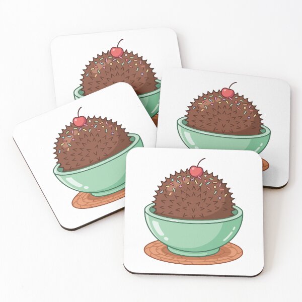 Item preview, Funny Hedgehog Mint Green Ice Cream Bowl Art designed and sold by Arc2020.