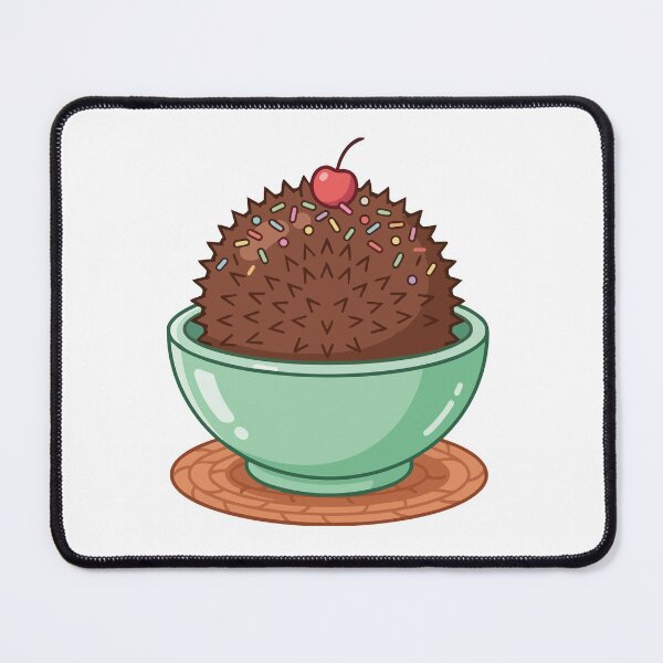 Item preview, Funny Hedgehog Mint Green Ice Cream Bowl Art designed and sold by Arc2020.