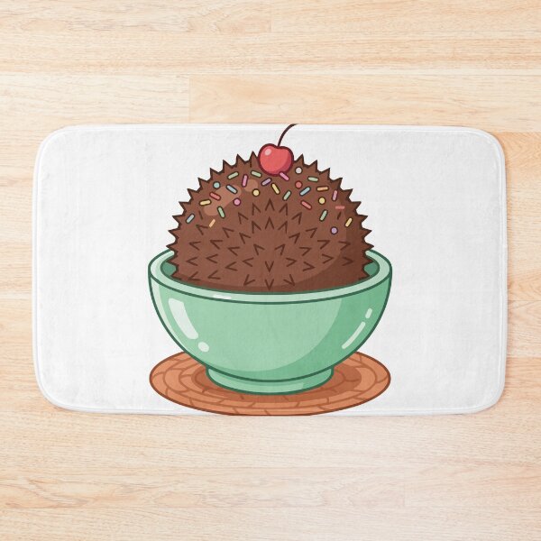 Item preview, Funny Hedgehog Mint Green Ice Cream Bowl Art designed and sold by Arc2020.