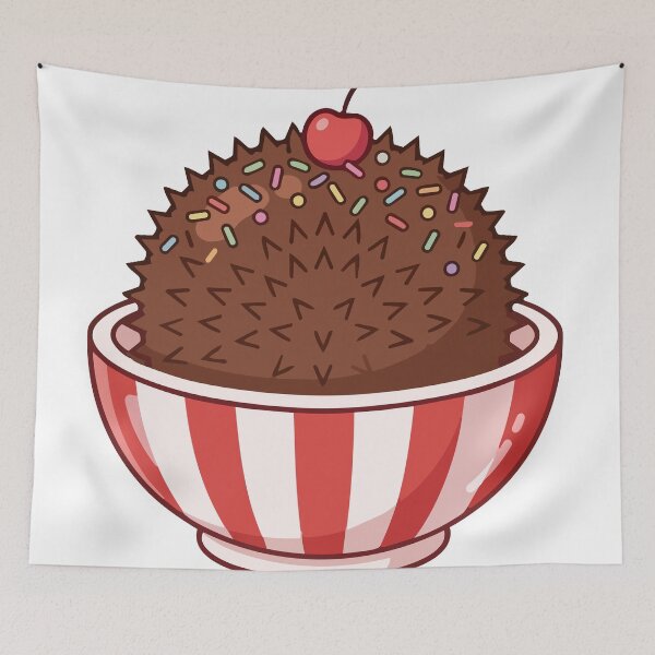 Item preview, Retro Diner Hedgehog Ice Cream Sundae Bowl designed and sold by Arc2020.