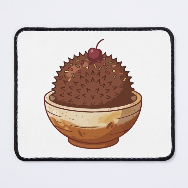 Item preview, Cottagecore Hedgehog Chocolate Dessert Bowl designed and sold by Arc2020.