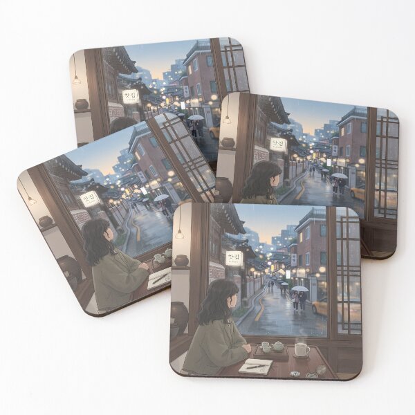 Item preview, Seoul Escape: Peaceful Teahouse View in a Traditional Alley designed and sold by SOOstudio73.