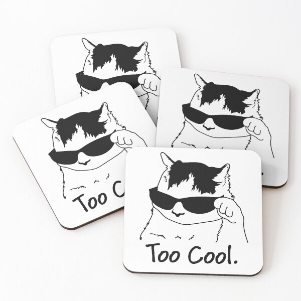 Item preview, Too Cool Funny Cat Meme Design designed and sold by christartcrafts.