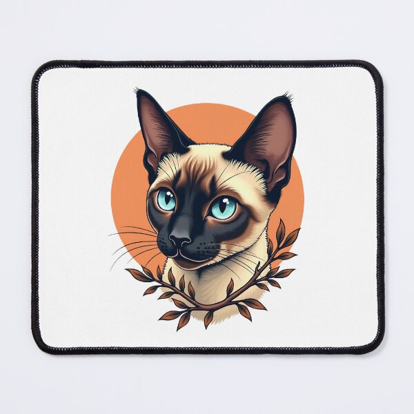 Item preview, Siamese Cat Portrait | Blue Eyed Cat designed and sold by WonderWaresGifts.