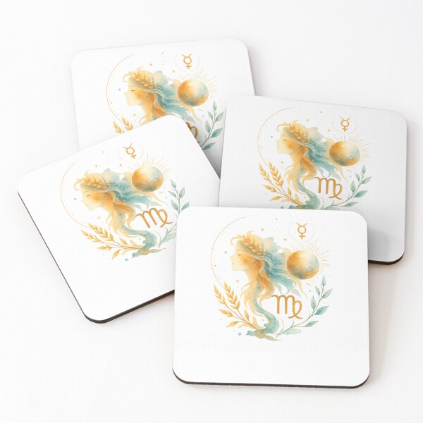 Item preview, Virgo Watercolor Zodiac Spirit designed and sold by NucciCollective.