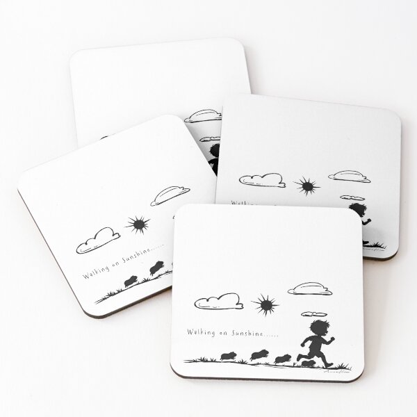 Item preview, Guinea pigs walking in Sunshine designed and sold by Cloud-Siren.