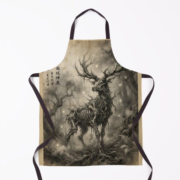 Item preview, The Ossified Guardian of the Ancient Forest Sumi-e Ink Wash designed and sold by DuckOddity.