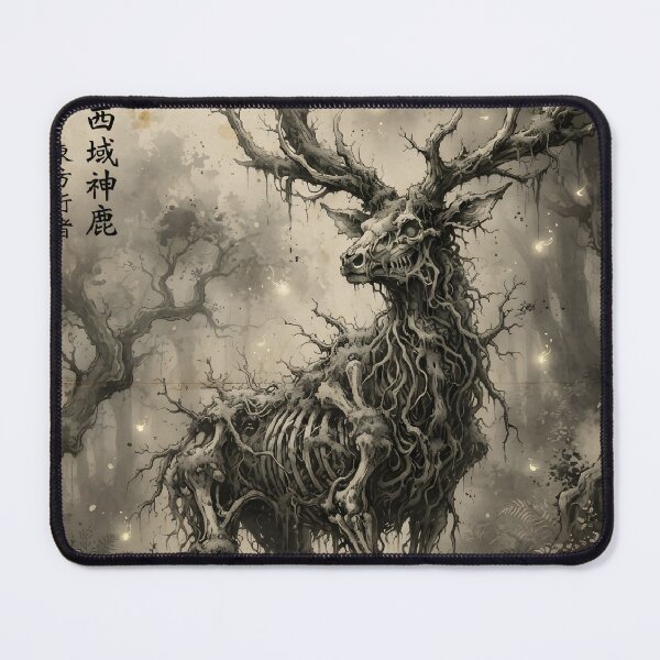 Item preview, The Ossified Guardian of the Ancient Forest Sumi-e Ink Wash designed and sold by DuckOddity.