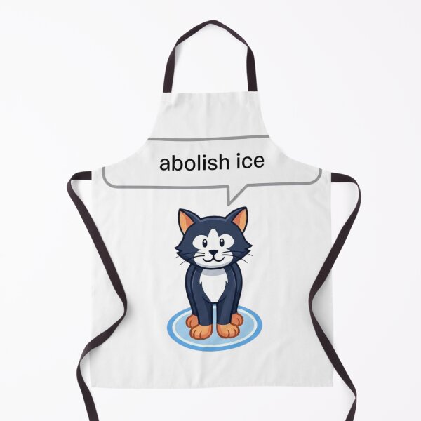 Item preview, Abolish ICE Cute Protest Cat – Minimalist Political Cartoon Cat Graphic for Social Justice Supporters designed and sold by Charonde.