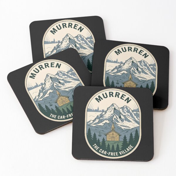 Item preview, Murren Switzerland Car Free Village Vintage Travel Emblem designed and sold by k3rstman1.