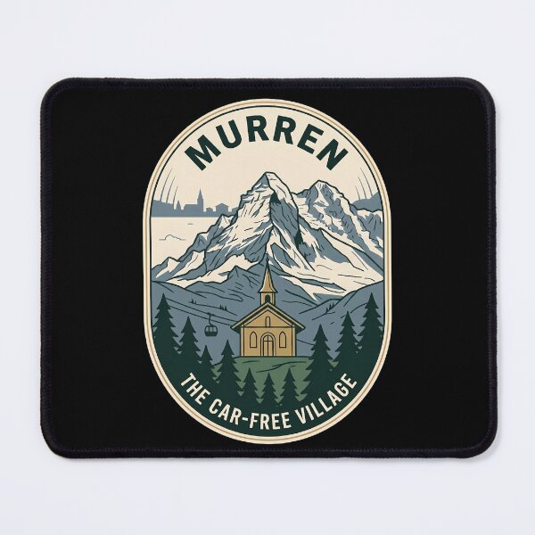 Item preview, Murren Switzerland Car Free Village Vintage Travel Emblem designed and sold by k3rstman1.