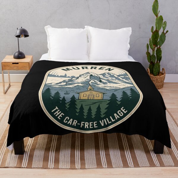 Item preview, Murren Switzerland Car Free Village Vintage Travel Emblem designed and sold by k3rstman1.