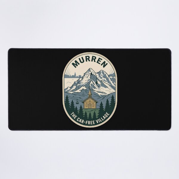 Item preview, Murren Switzerland Car Free Village Vintage Travel Emblem designed and sold by k3rstman1.