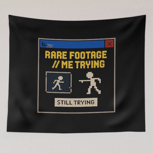 Item preview, Trying Mode – Rare Footage of Me Trying designed and sold by Mad Factory Designs.