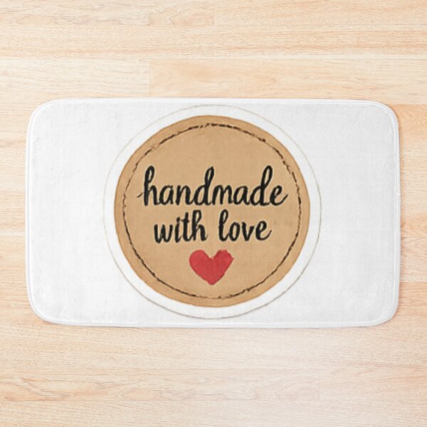Item preview, Handmade with Love Sticker – Kraft Paper Rustic Label designed and sold by sadedream.