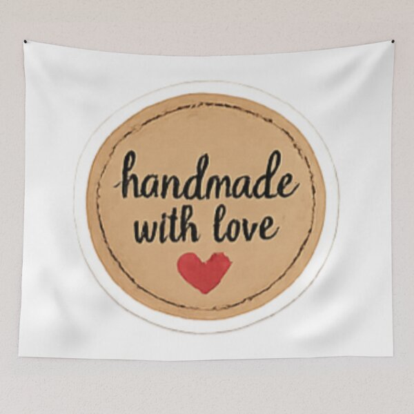 Item preview, Handmade with Love Sticker – Kraft Paper Rustic Label designed and sold by sadedream.