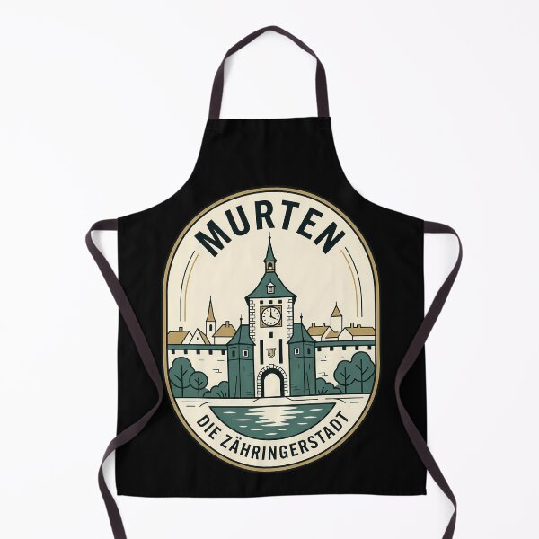 Item preview, Murten Switzerland Clock Tower Vintage Travel Emblem designed and sold by k3rstman1.
