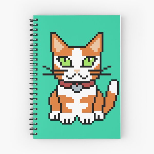 Item preview, Cute Pixel Art Orange And White Cat | Retro 8-Bit Pixel Art designed and sold by OpenTabsDesigns.