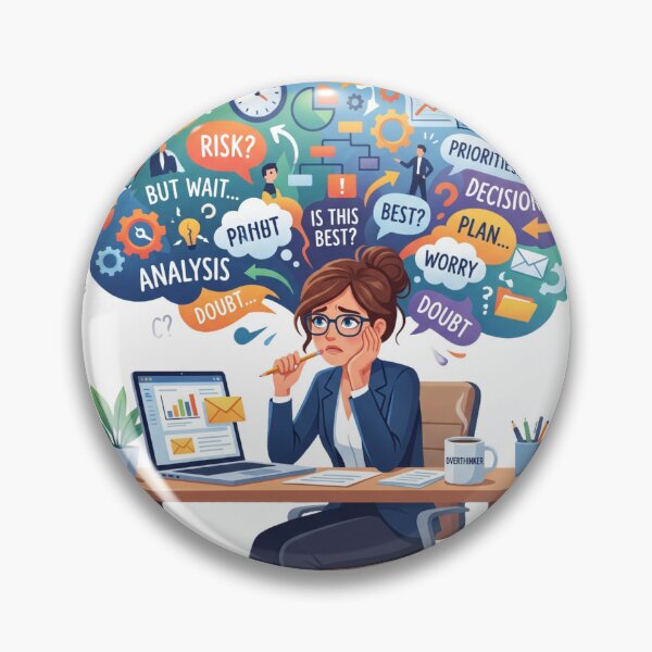 Item preview, Overthinking Professional Education  Art designed and sold by VisionGraphic.