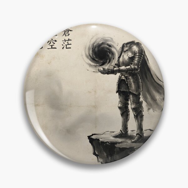 Item preview, The Knight of the Empty Void Sumi-e Ink Wash designed and sold by DuckOddity.
