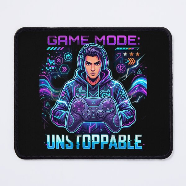 Item preview, Game Mode Unstoppable Neon Gamer | Futuristic Gaming Controller | Cyber Esports Gaming Design designed and sold by Bhaskar Digital Art.