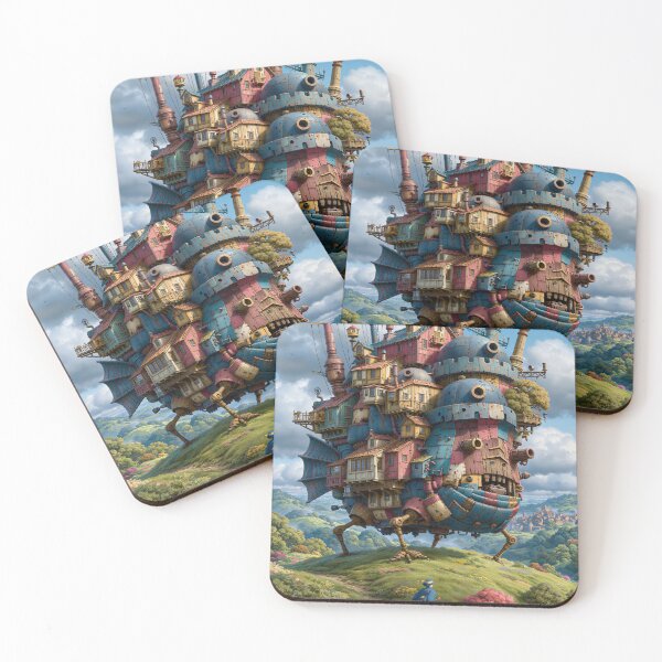 Item preview, Walking Castle on Mechanical Legs – Whimsical Steampunk Fantasy Art Print designed and sold by Verademacedoart.