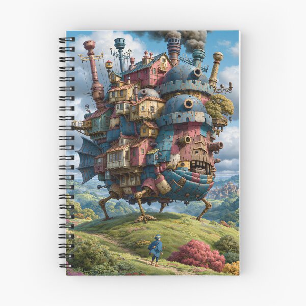 Item preview, Walking Castle on Mechanical Legs – Whimsical Steampunk Fantasy Art Print designed and sold by Verademacedoart.