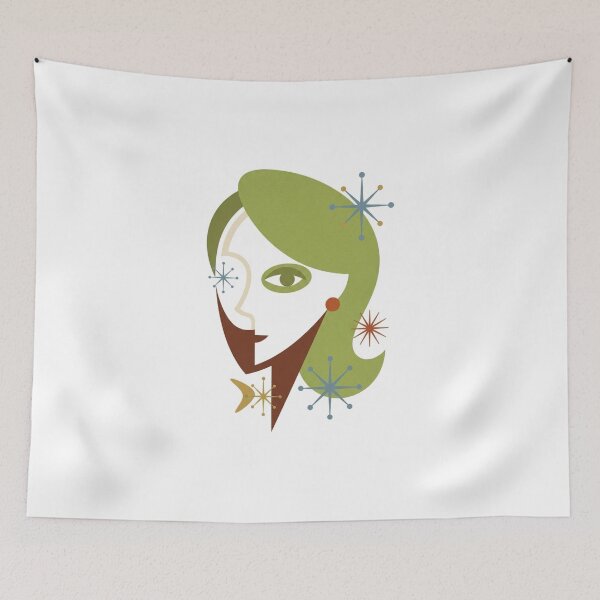 Item preview, Retro Profile Mid Century Chic designed and sold by OddlySticky.
