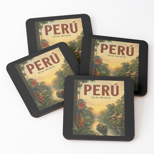 Item preview, Peru Amazon Jungle travel poster  designed and sold by Tienda-Vane.