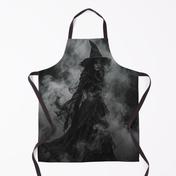 Item preview, Shadow Witch in the Mist | Dark Gothic Witch | Haunting Black Fantasy Wall Art designed and sold by WhimsyWink.