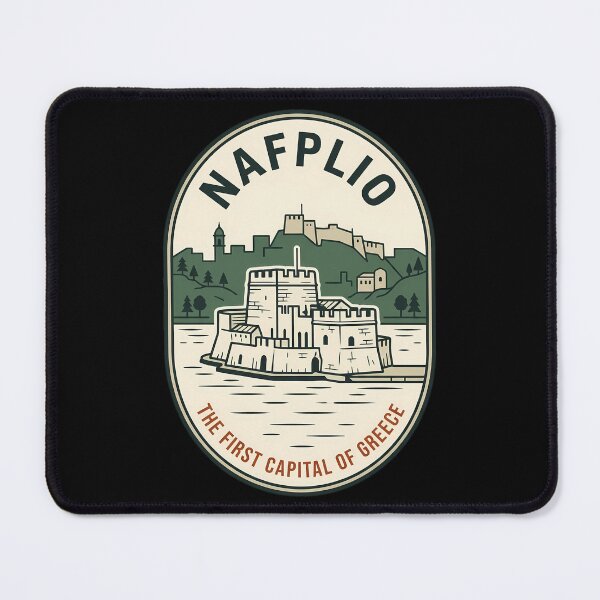 Item preview, Nafplio First Capital Greece Vintage Travel Emblem designed and sold by k3rstman1.