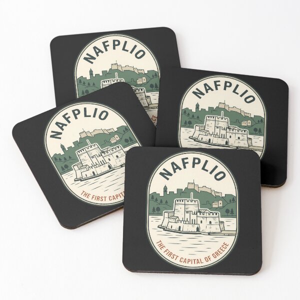 Item preview, Nafplio First Capital Greece Vintage Travel Emblem designed and sold by k3rstman1.