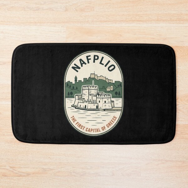 Item preview, Nafplio First Capital Greece Vintage Travel Emblem designed and sold by k3rstman1.