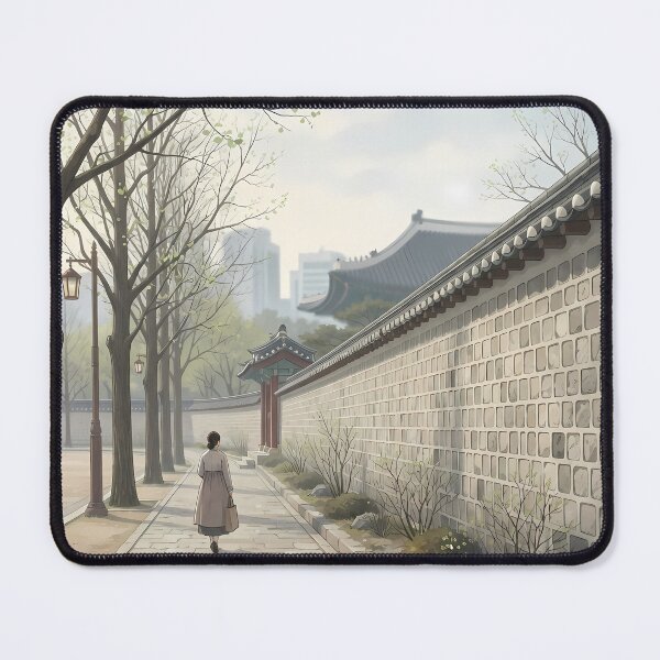 Item preview, Seoul Serenity: Peaceful Walk by Gyeongbokgung Stone Wall designed and sold by SOOstudio73.