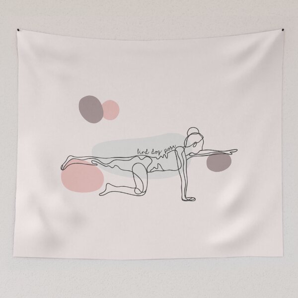Item preview, Bird Dog Pose - Yoga Line Art Series designed and sold by TheThankfulTyne.